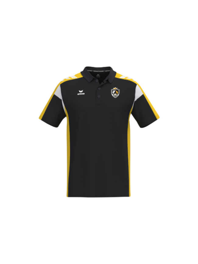 Polo adulte noir jaune Erima Celebrate 125