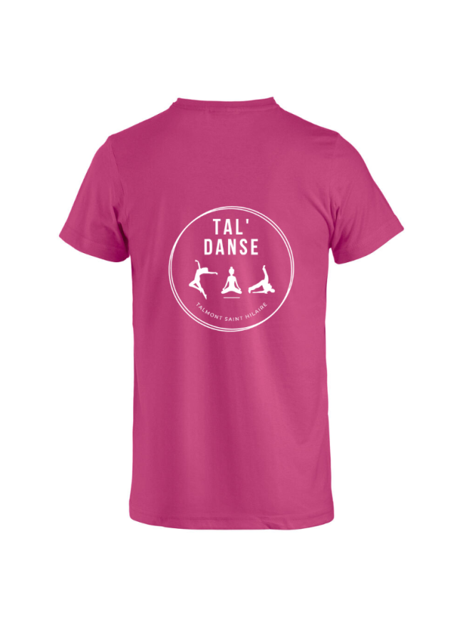 T-Shirt adulte cerise Clique Basic