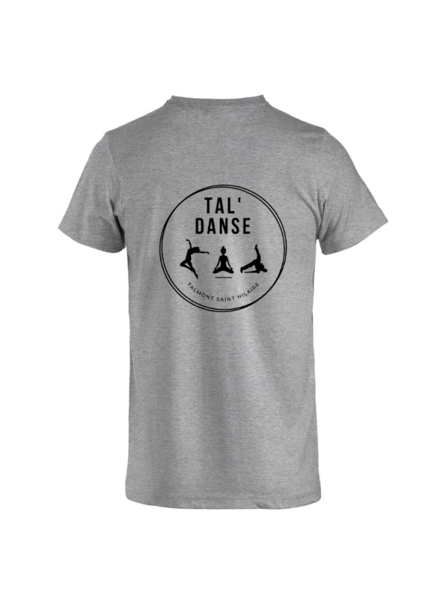 T-Shirt adulte gris Clique Basic