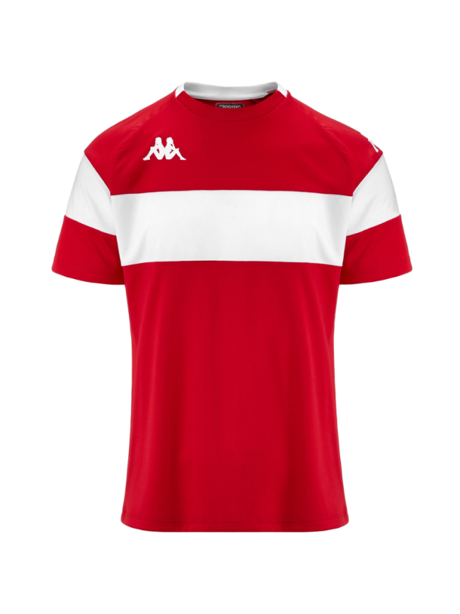 Maillot adulte rouge/blanc Kappa Dareto