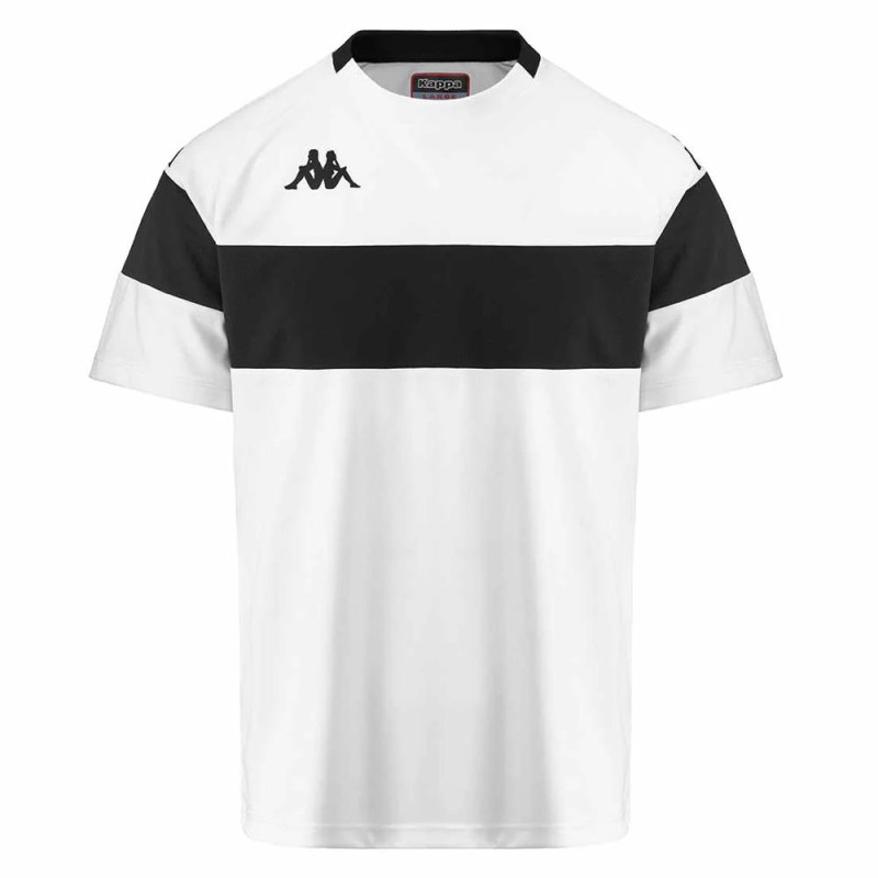 Maillot adulte blanc/noir Kappa Dareto
