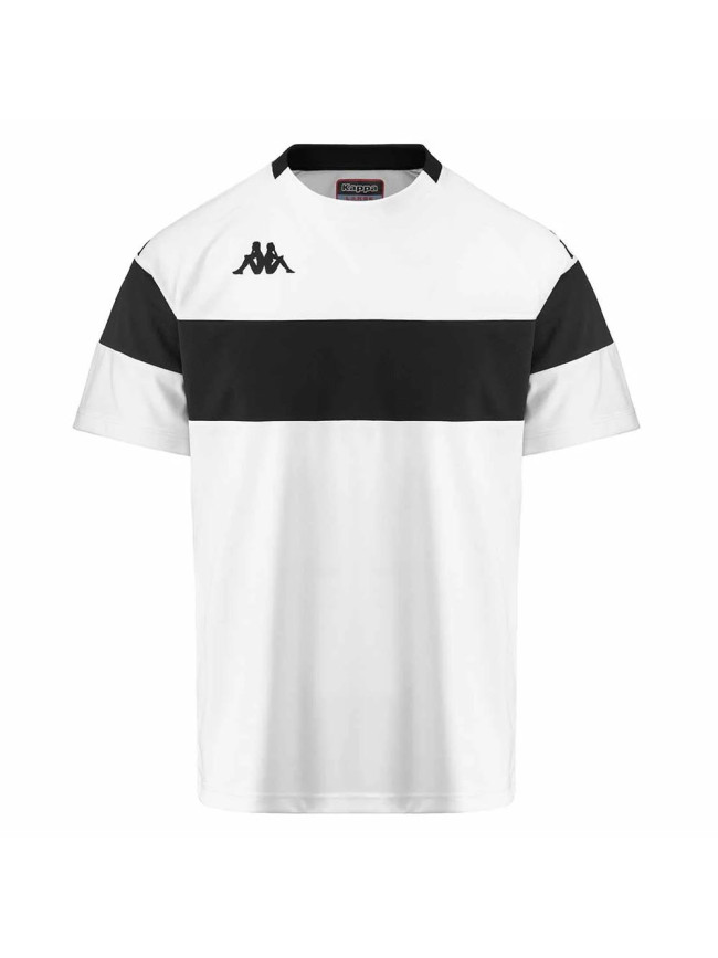 Maillot adulte blanc/noir Kappa Dareto