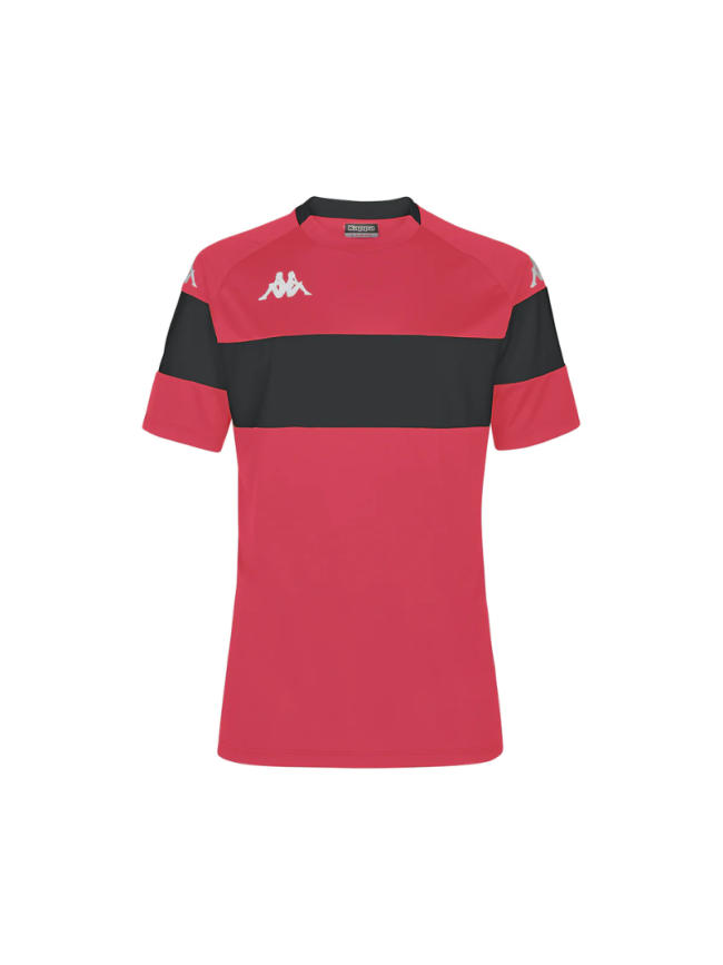 Maillot adulte rouge/noir Kappa Dareto