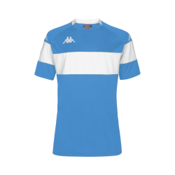 Maillot adulte bleu ciel/blanc Kappa Dareto