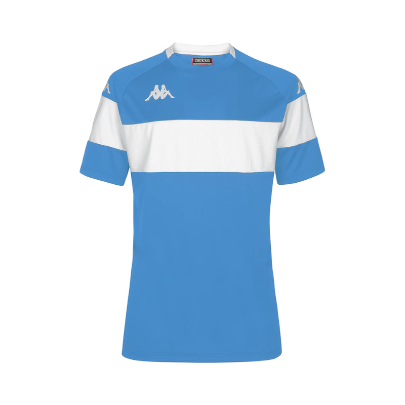 Maillot adulte bleu ciel/blanc Kappa Dareto