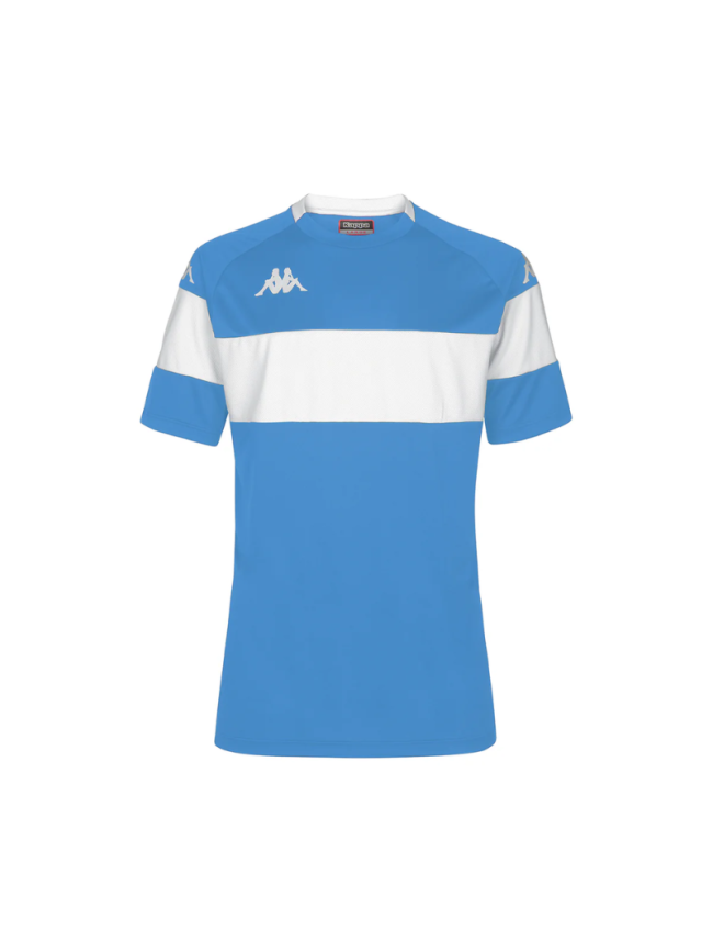 Maillot adulte bleu ciel/blanc Kappa Dareto