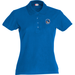 Polo femme bleu Clique Basic