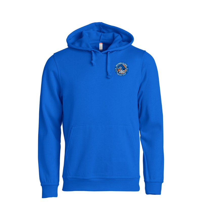 Sweat capuche adulte bleu Clique Basic