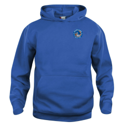 Sweat capuche enfant bleu Clique Basic