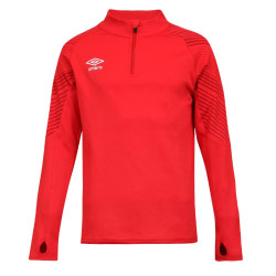 Sweat 1/2 zip rouge enfant Umbro