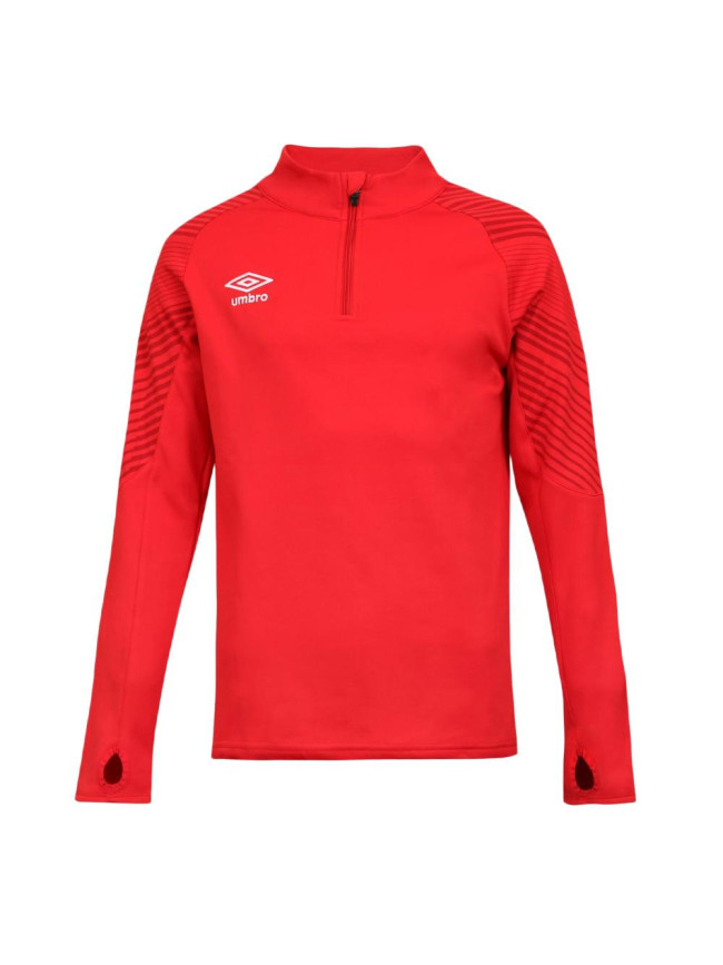 Sweat 1/2 zip rouge enfant Umbro