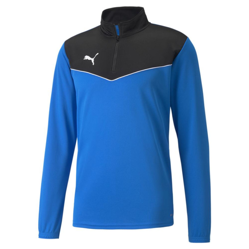 Sweat 1/4 zip adulte bleu Puma Indrise
