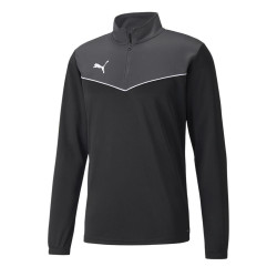 Sweat 1/4 zip adulte noir Puma Indrise