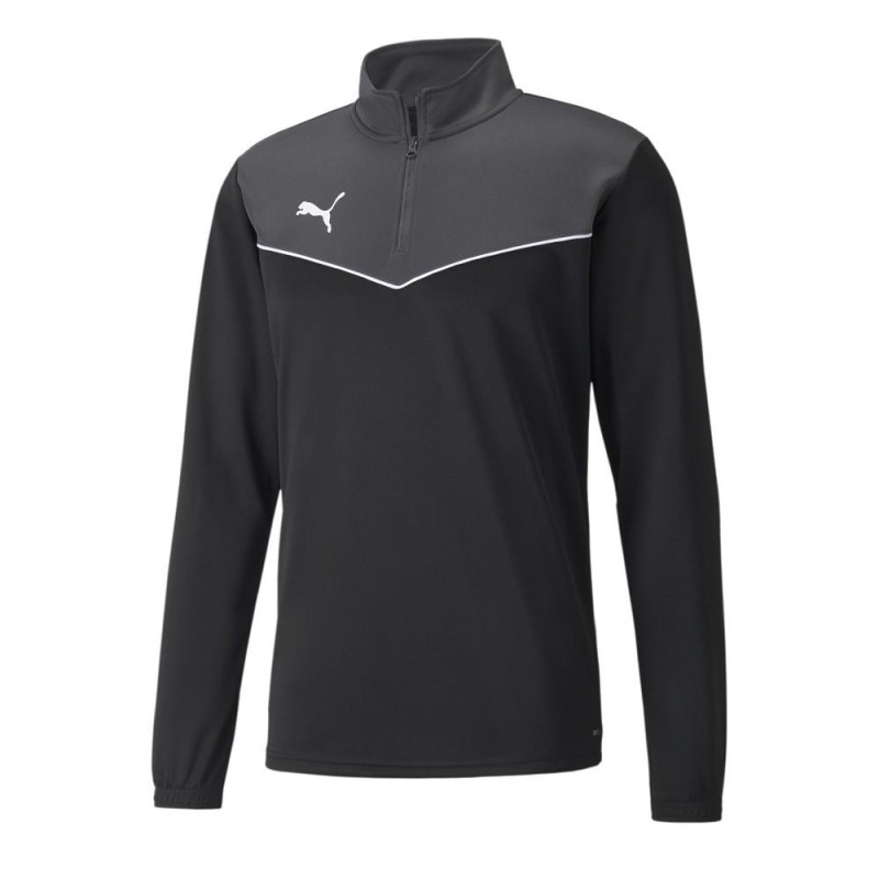 Sweat 1/4 zip adulte noir Puma Indrise