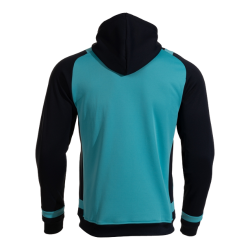 Veste capuche turquoise noir Joma Lider