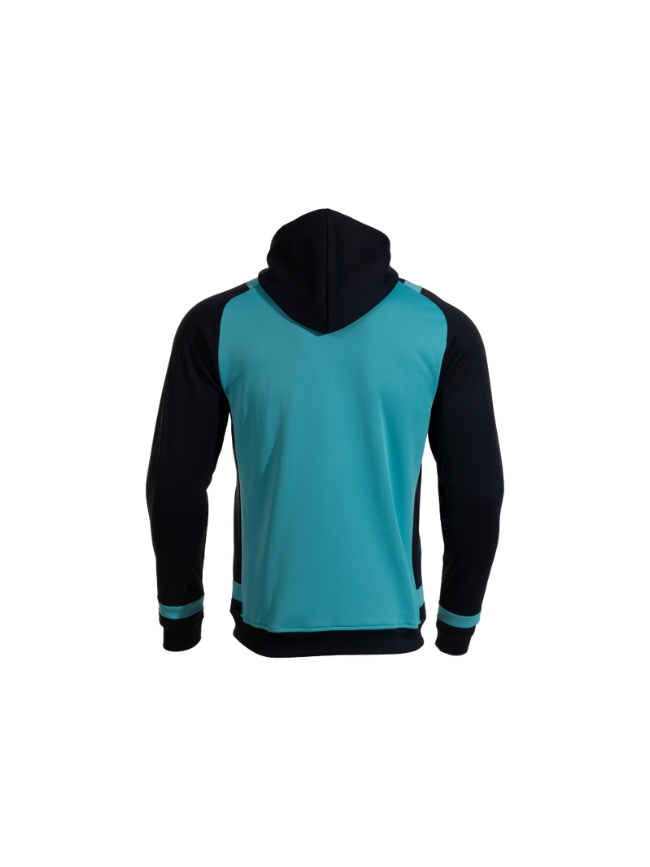 Veste capuche turquoise noir Joma Lider