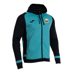 Veste capuche turquoise noir Joma Lider