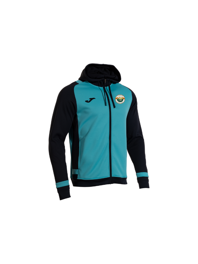 Veste capuche turquoise noir Joma Lider