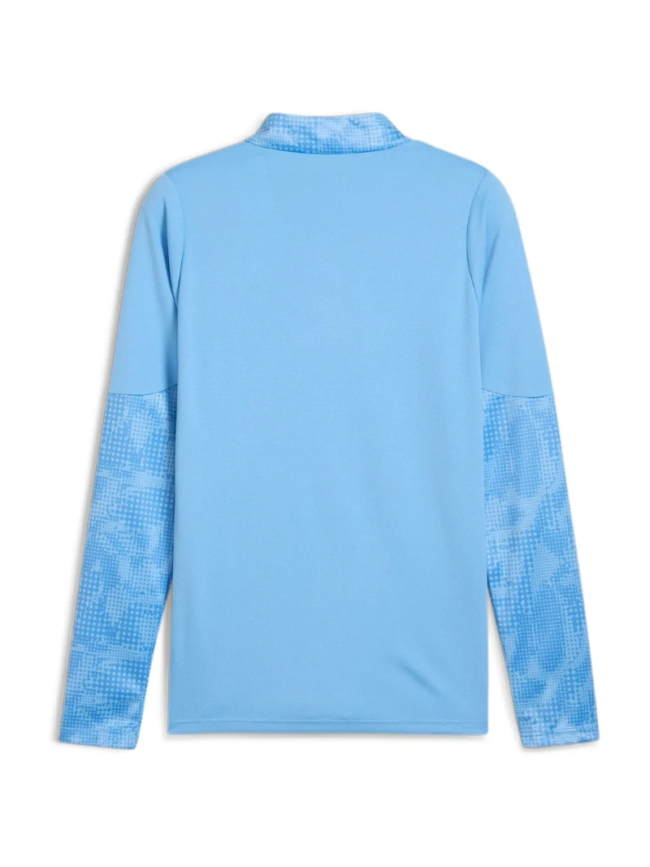 Sweat 1/2 zip training adulte bleu Puma Teamfinal