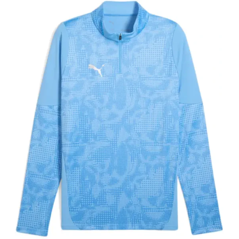Sweat 1/2 zip training adulte bleu Puma Teamfinal