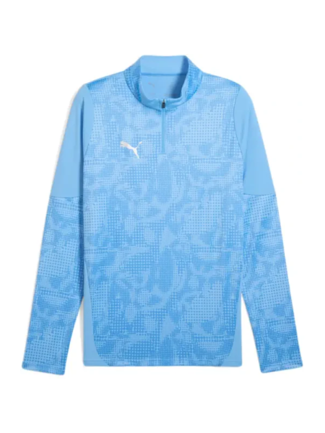 Sweat 1/2 zip training adulte bleu Puma Teamfinal
