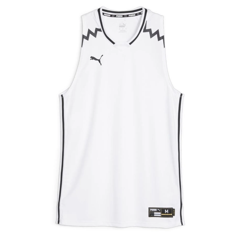 Maillot de basketball adulte blanc Puma Hoops