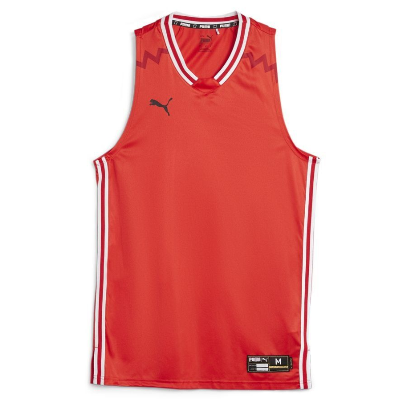 Maillot de basketball adulte rouge Puma Hoops
