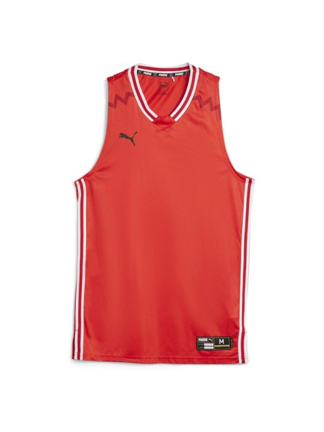 Maillot de basketball adulte rouge Puma Hoops