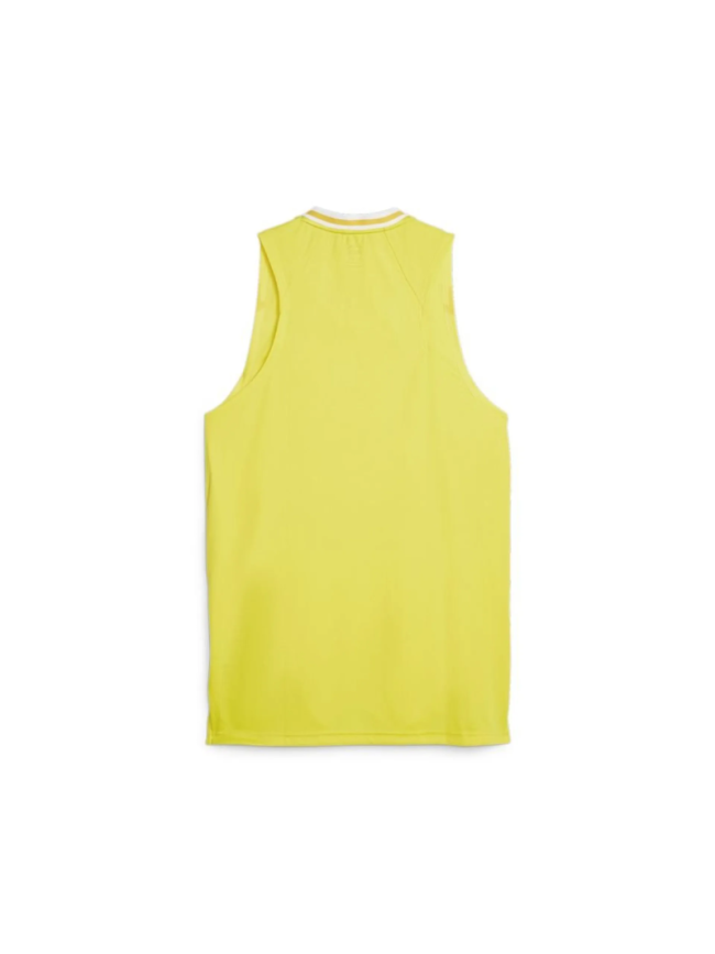 Maillot de basketball adulte jaune Puma Hoops
