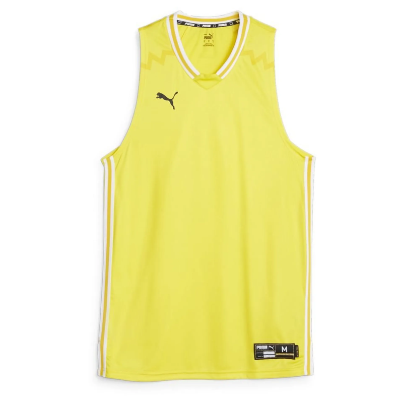 Maillot de basketball adulte jaune Puma Hoops