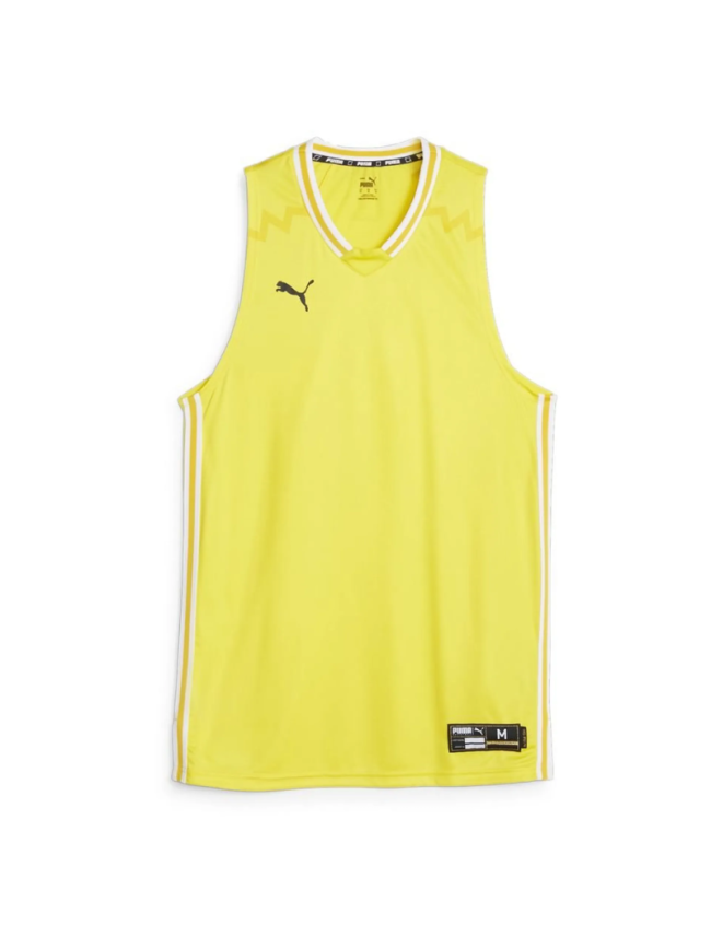 Maillot de basketball adulte jaune Puma Hoops