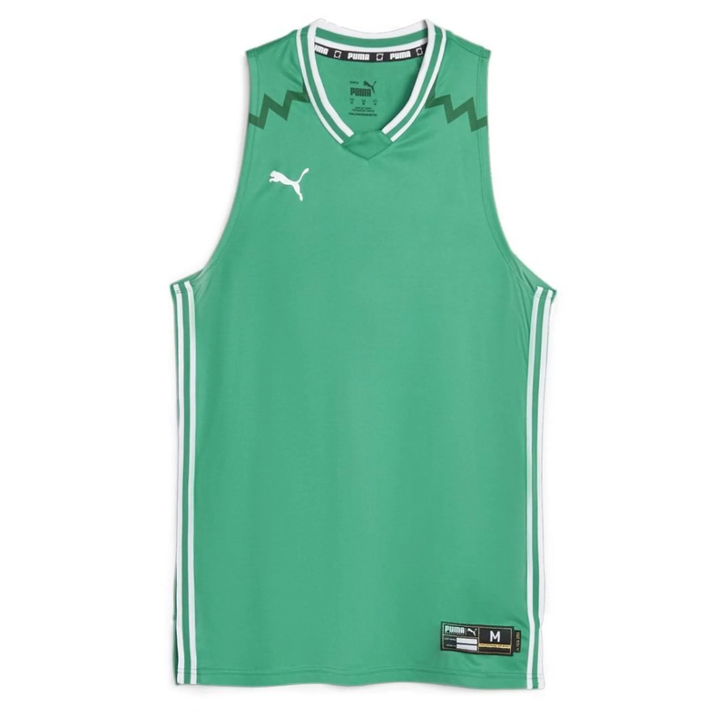 Maillot de basketball adulte vert Puma Hoops