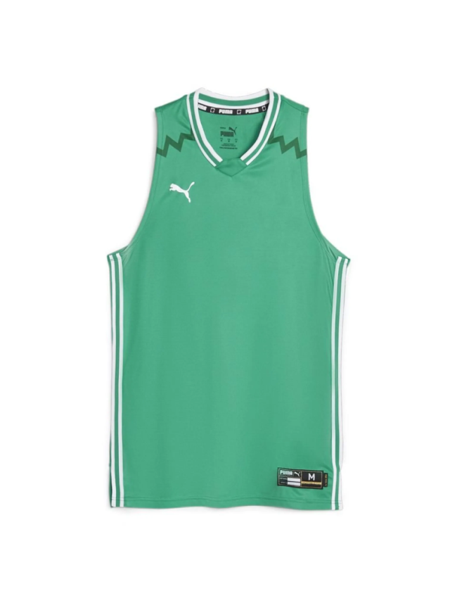 Maillot de basketball adulte vert Puma Hoops