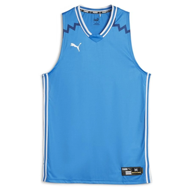 Maillot de basketball adulte bleu Puma Hoops
