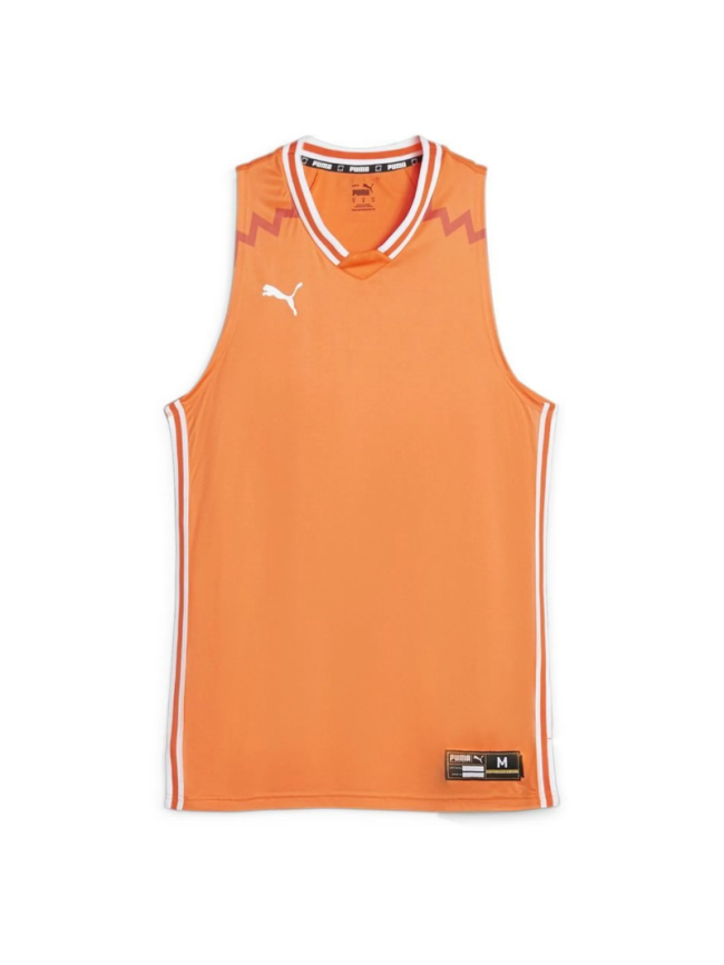 Maillot de basketball adulte orange Puma Hoops