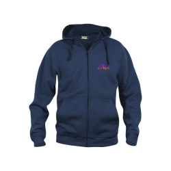 Veste capuche adulte marine Clique Basic