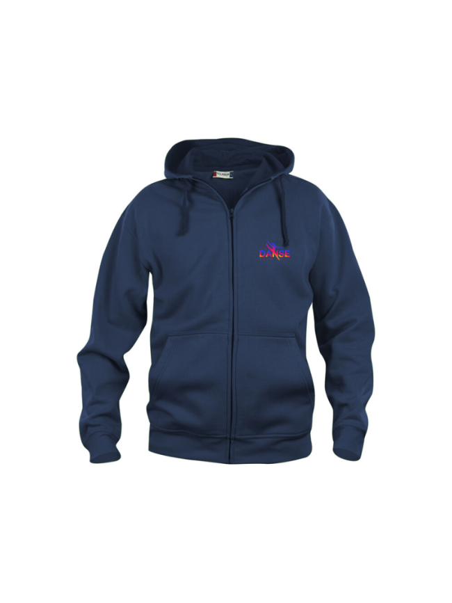 Veste capuche adulte marine Clique Basic
