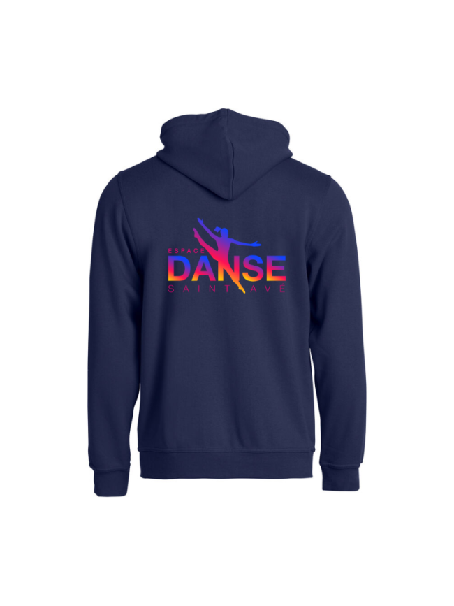 Veste capuche adulte marine Clique Basic