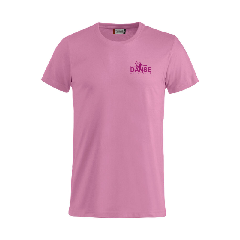 T-Shirt enfant rose Clique Basic-T