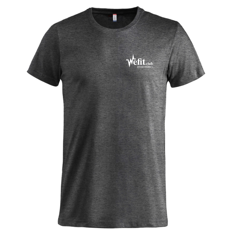 T-Shirt adulte gris anthracite Clique Basic