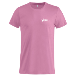 T-Shirt adulte rose vif Clique Basic