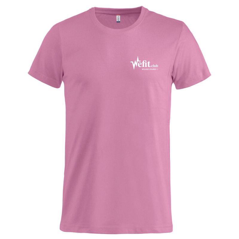 T-Shirt adulte rose vif Clique Basic