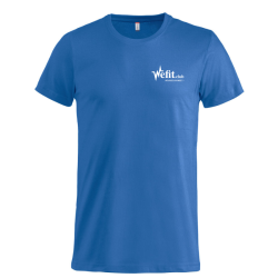 T-Shirt adulte bleu Clique Basic