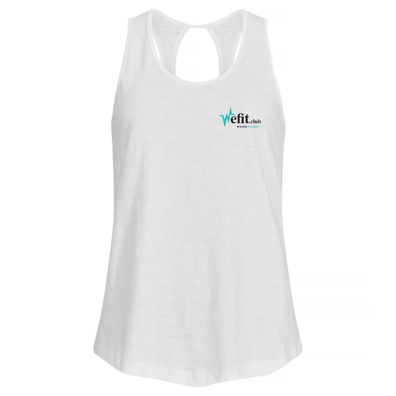 Débardeur femme blanc Clique Slub Tanktop