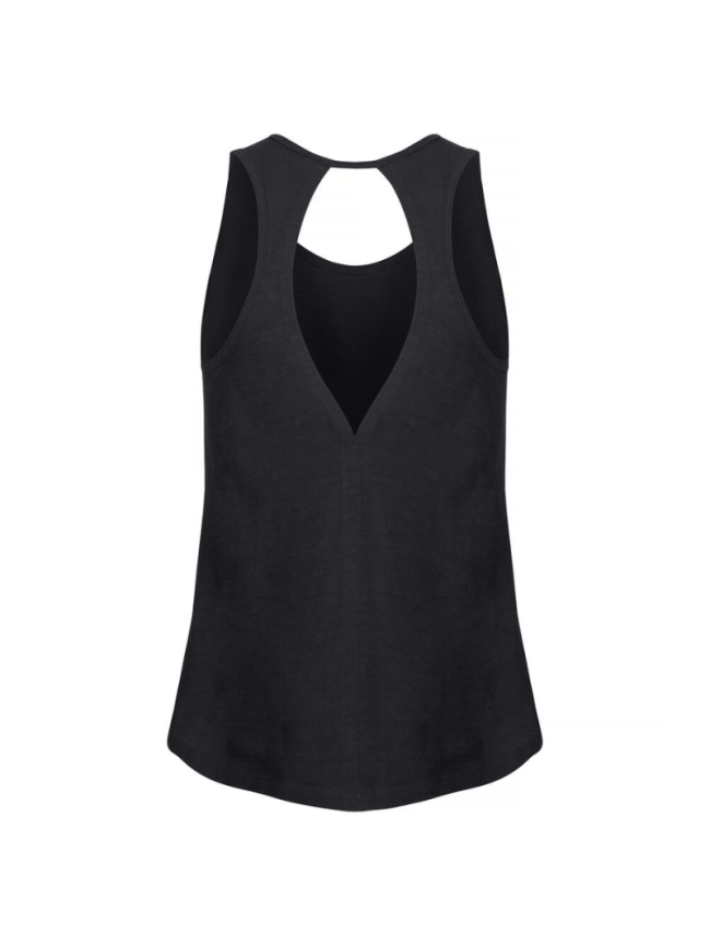 Débardeur femme noir Clique Slub Tanktop