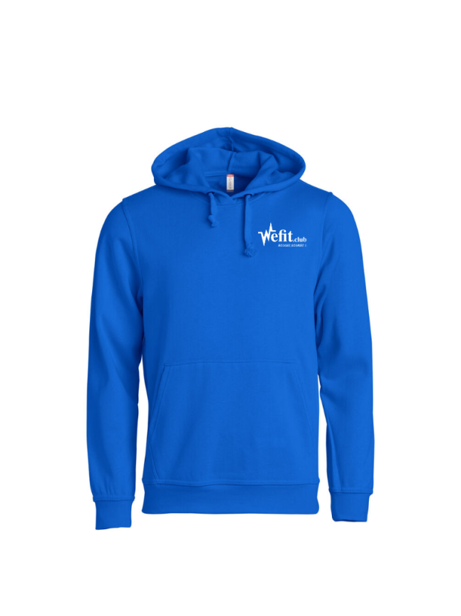 Sweat capuche adulte bleu Clique Basic