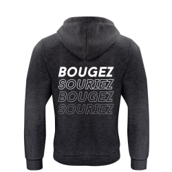 Sweat capuche adulte gris anthracite Clique Basic