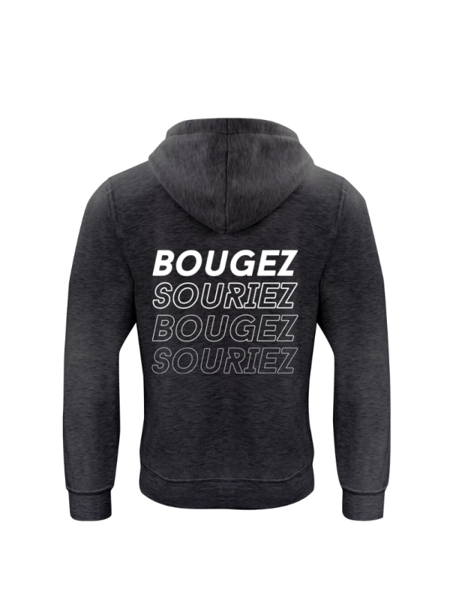 Sweat capuche adulte gris anthracite Clique Basic