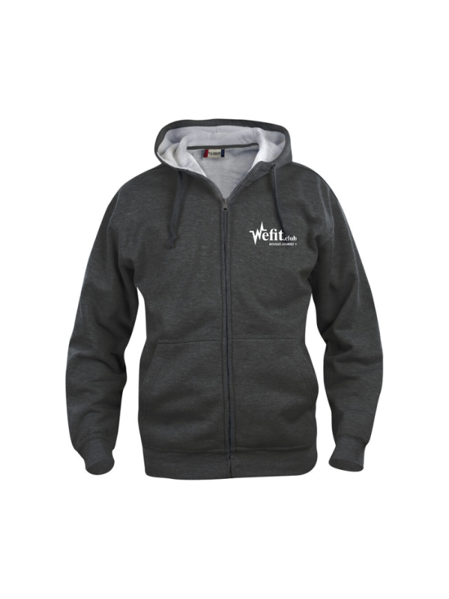 Veste capuche adulte gris anthracite Clique Basic