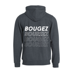 Veste capuche adulte gris anthracite Clique Basic